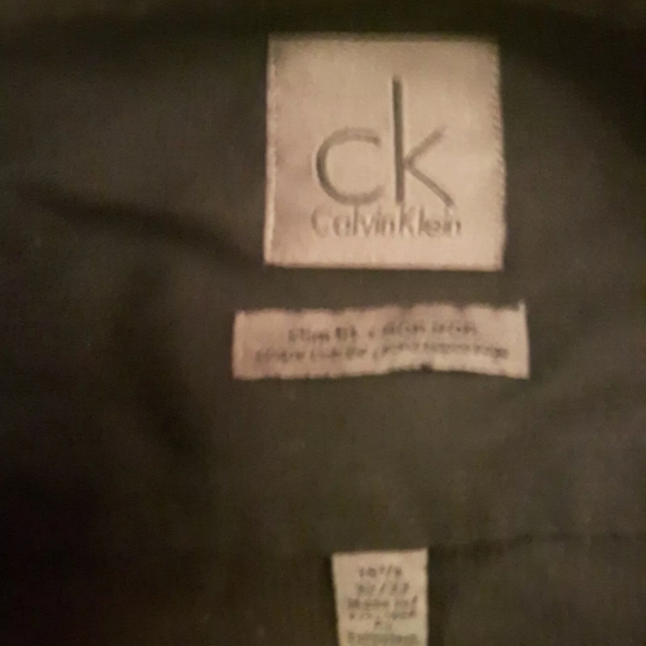 size 14 1/2 Calvin Klein Slim Fit No Iron - Picture 8 of 10